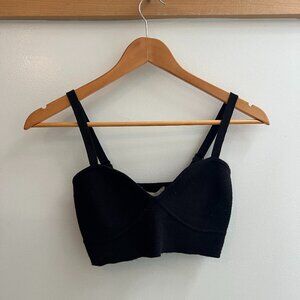 Ramy Brook black crop top